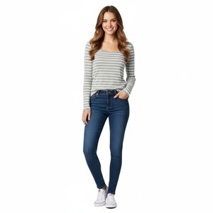 BCBGMaxazaria Gray Striped shirt